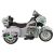 Lean Cars Goldwing NEL-R1800GS bērnu elektriskais motocikls, pelēks