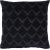 Pillow TEDDY 45x45cm, black flower motif