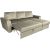 Corner sofa bed INGMAR beige velvet