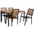 Garden furniture set DALYA table and 4 chairs