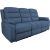 Recliner sofa MIMI 3-seater, electric, blue