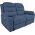 Recliner sofa MIMI 2-seater, electric, blue