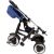 Qplay Трехколесный велосипед Tricycle Rito 3 in 1 до 25 кг, складной, вращающийся на 360 градусов стульчик (от 10-36 месяцев) синий VOL860