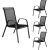 Садовый стул Springos GF0071 73 X 55.5 X 93 см, чёрный