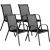 Садовый стул Springos GF0071 73 X 55.5 X 93 см, чёрный