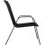 Садовый стул Springos GF0071 73 X 55.5 X 93 см, чёрный