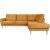 Corner sofa HEIVI RC, yellow velvet