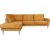 Corner sofa HEIVI LC, yellow velvet