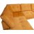 Corner sofa HEIVI LC, yellow velvet