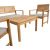 Garden furniture set FORTUNA table, bench and 2 chairs, acacia