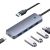 Hub 4in1 Baseus UltraJoy Lite 50cm USB-A to 4x USB 3.0 + USB-C 5V (grey)