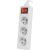 Extension cord Lanberg PS1-03E-0150-W (1,5m; white color)