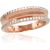 Золотое кольцо #1100464(Au-R+PRh-W)_CZ, Красное Золото 585°, родий (покрытие), Цирконы, Размер: 16.5, 2.49 гр.