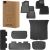 9-Piece Floor Mat for Tesla Y Baseus T-Space Series (black velvet)