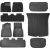 9-Piece Floor Mat for Tesla Y Baseus T-Space Series (black velvet)
