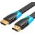Flat HDMI Cable Vention VAA-B02-L500 5m 4K 60Hz (Black)