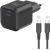 Swissten Tīkla Lādētājs GaN USB-C 35W PD + Datu kabelis USB-C - USB-C 1.2m