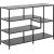Gramatu plaukts SEAFORD 114x35xH78cm, melns