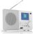 Radio JVC DAB RA-E611W-DAB white