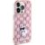 Karl Lagerfeld KLHCP15XHNCMKLP iPhone 15 Pro Max 6,7" rozā cietais maciņš Monogram Choupette