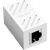 Удлинительный адаптер UGREEN Ethernet RJ45 8P | 8C, Cat.7, UTP (белый)