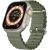 iWear S1 Rievota Mīksta Silikona 20mm aproce priekš Apple Watch 49mm / 45mm / 44mm / 42mm Haki zaļa