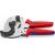 KNIPEX pipe cutter 90 25 40 (red/blue, for composite and plastic pipes)