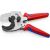 KNIPEX pipe cutter 90 25 40 (red/blue, for composite and plastic pipes)