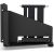 NZXT Graphics Card Vertical Mounting Kit Bracket (Black)