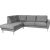 Corner sofa HEIVI LC, grey velvet