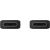 Samsung EP-DX310JBE USB-C|USB-C kabelis 3A 1,8 m melns (OEM)