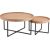 Coffee table MUSIC 2pcs set D60xH38, D90xH46, oak