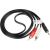 LANBERG STEREO CABLE MINIJACK(M)->2X CHINCH 1.5M CA-MJRC-10CC-0015-BK