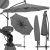 Dārza lietussargs ar saules paneli Springos GU0046 300 CM