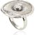 Серебряное кольцо #2101186(POx-Bk), Серебро 925°, оксид (покрытие), Размер: 17, 7.6 гр.