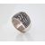Серебряное кольцо #2101394(POx-Bk), Серебро 925°, оксид (покрытие), Размер: 17, 6.2 гр.