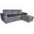 Corner sofa bed INGMAR bluish grey