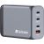 Verbatim GaN charger 240W, 1x USB-A, 3x USB-C (grey, PD 3.0, QC 3.0)