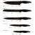 Smile SNS-6 6-piece block knife set black