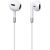 Joyroom Wired Earphones JR-EW01, Half in Ear (White)