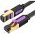 Flat Network Cable UTP CAT7 Vention ICABL RJ45 Ethernet 10Gbps 10m Black