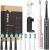 Sonic toothbrushes with tips set and 2 toothbrush holders Bitvae D2+D2 (pink and black)