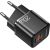 Wall charger MiniGaN Rocoren USB-C, USB, 20W (black)