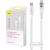 Fast Charging cable Baseus USB-C to Lightning  Explorer Series 1m, 20W (white)