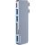 Hub 6w2 RayCue 2x USB-C do Thunderbolt 3 + 3x USB-A 3.0 5Gbps + SD/TF 2.0 (szary)