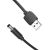 Power Cable USB 2.0 to DC 5.5mm Barrel Jack 5V Vention CEYBD 0,5m (black)