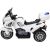 Lean Cars CH815 White - Electric Ride On Police Motorcycle