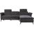 Corner sofa DAYTON RC, electric recliner, dark grey