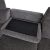 Corner sofa DAYTON LC, electric recliner, dark grey