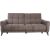 Recliner sofa CATHY 3-seater, electric, light brown